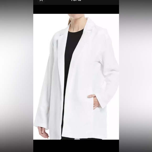 Eileen Fisher  slub linen blazer size Medium - Picture 1 of 10